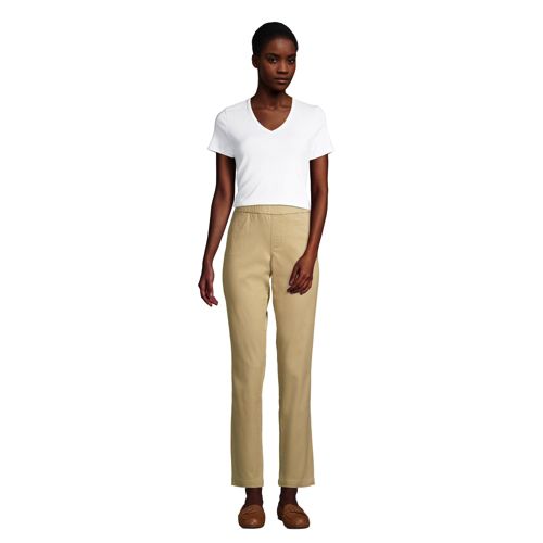Slacks and Chinos Straight-leg trousers Natural Womens Clothing Trousers Garcia Synthetic Trouser in Camel 