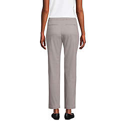 Women's Mid Rise Pull On Chino Ankle Pants, Back