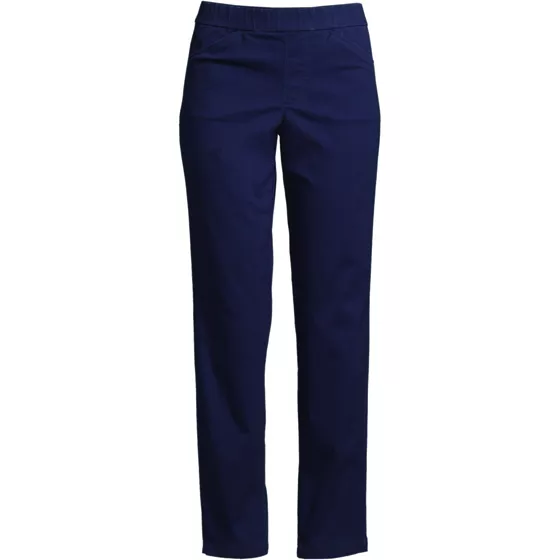 Women's Mid Rise Pull On Chino Ankle Pants - primary
