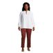 Women's Plus Size Mid Rise Pull On Chino Ankle Pants, alternative image