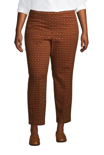 plus size khaki ankle pants