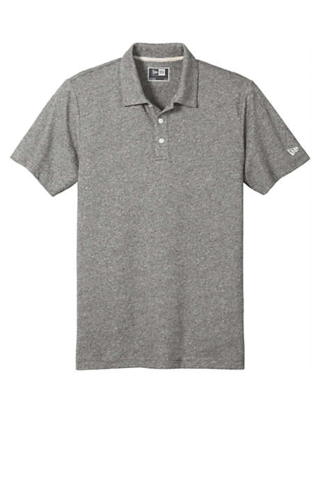 New Era Men's Big Custom Logo Slub Twist Polo Shirt