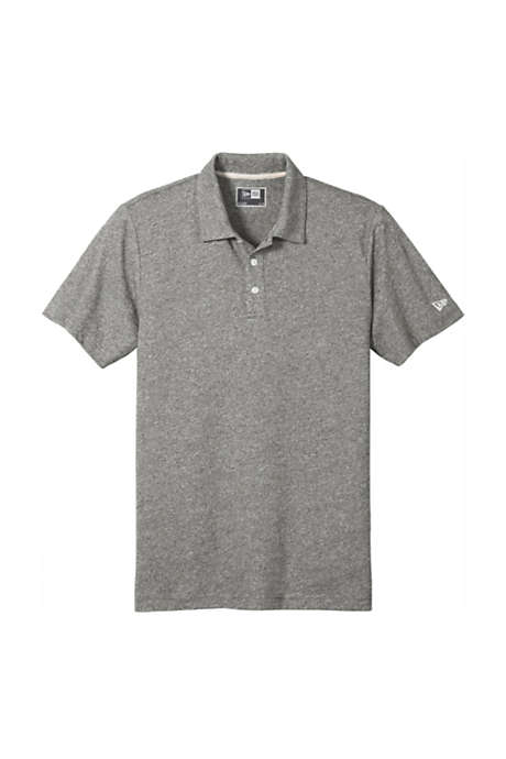 New Era Men's Regular Custom Logo Slub Twist Polo Shirt
