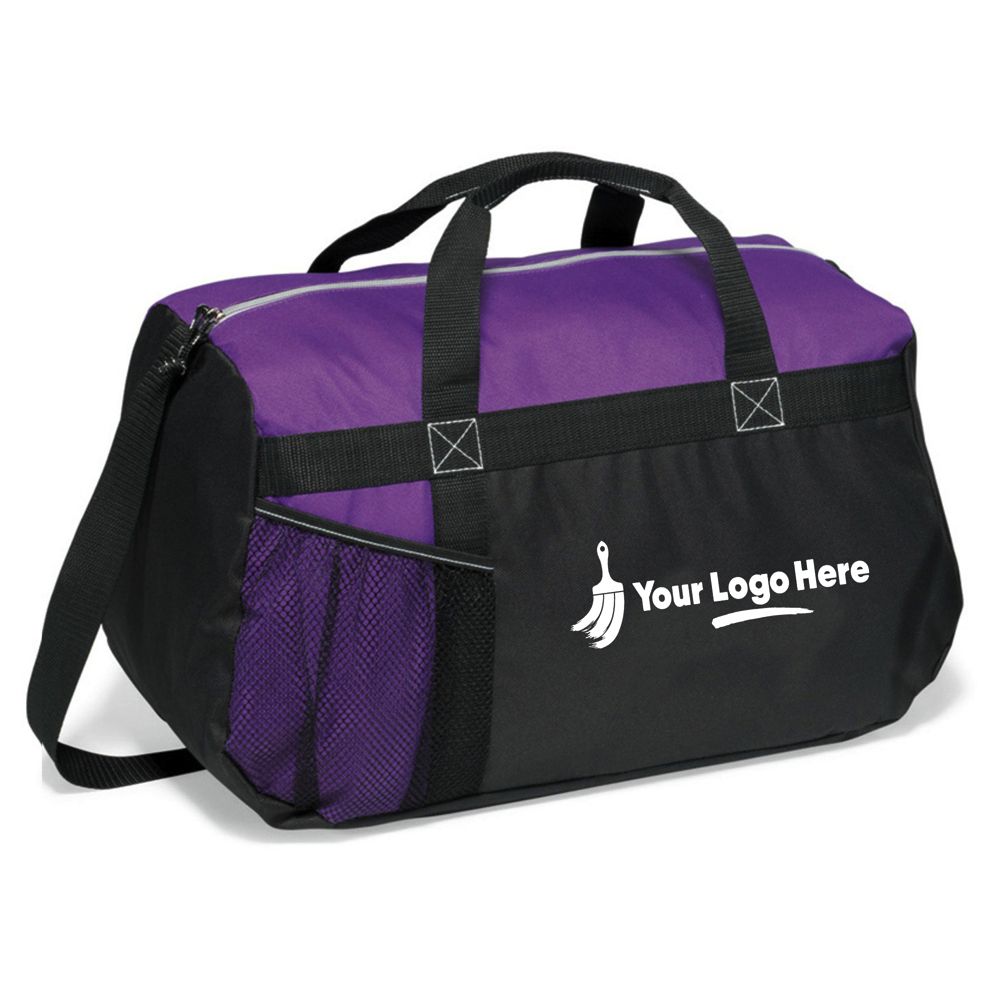 Sequel Custom Logo Sport Duffel Bag - Purple - One Size