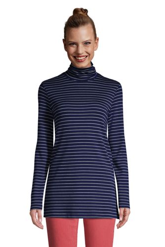 mock turtleneck tunic top