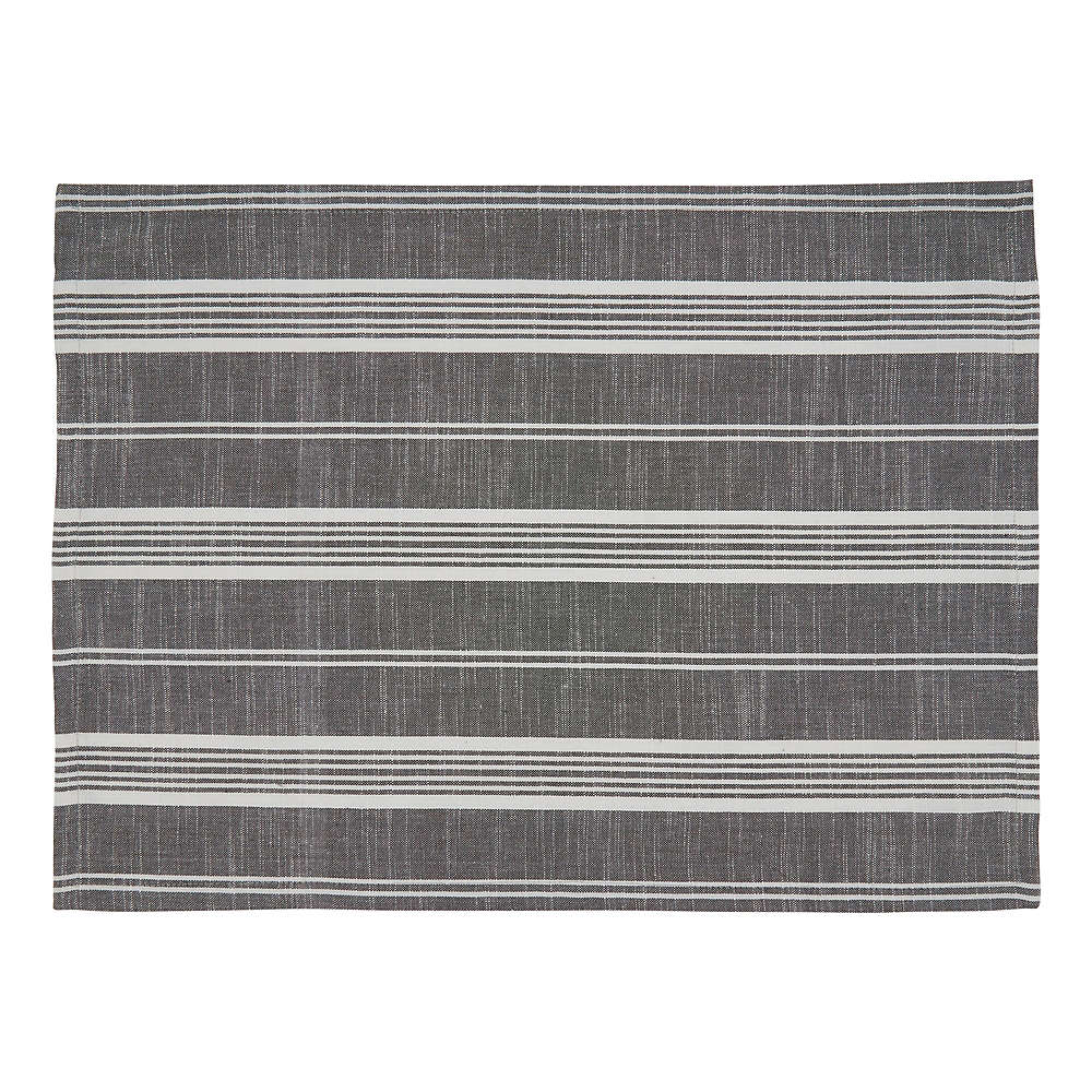 Saro Lifestyle Striped Cotton Placemats- Set 4, Front