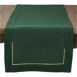 Saro Lifestyle 16x72 Classic Hemstitch Border Table Runner, Front