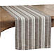 Saro Lifestyle Striped Cotton Table Runner, Front