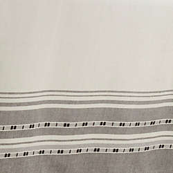 Saro Lifestyle 65x65 Plaid Border Cotton Square Tablecloth, alternative image