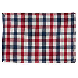 Saro Lifestyle Gingham Check Cotton Placemats - Set of 4, Back