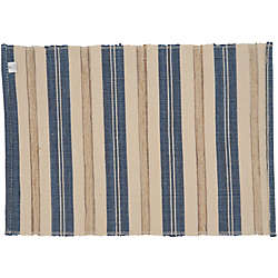 Saro Lifestyle Striped Placemats - Set of 4, Back