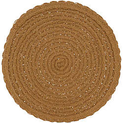 Saro Lifestyle Woven Round Placemats - Set of 4, Back