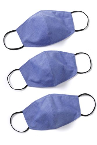 Adults' Reusable Face Covering Masks, 3 Pack