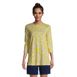 Women's Slub Jersey 3/4 Sleeve Loose Fit Swing Tunic Top, Front