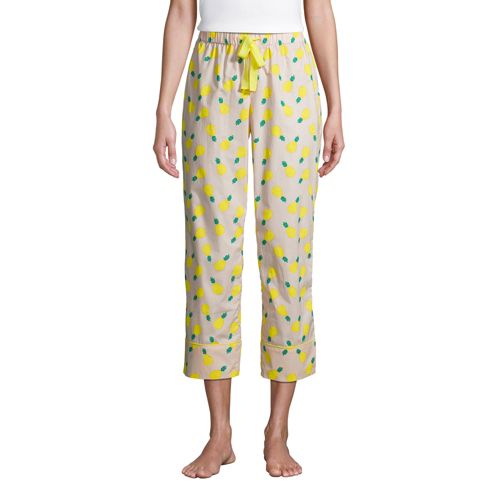 Pantacourt de Pyjama en Popeline, Femme Stature Standard