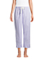 Pantacourt de Pyjama en Popeline, Femme Stature Standard