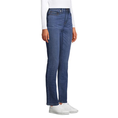 Jean Amincissant Droit Taille Haute, Femme Stature Standard image number 1