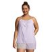 Women's Plus Size Cotton Pajama Cami Top, Front
