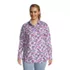 Women's Plus Size Cotton Boyfriend Fit Long Sleeve Tunic Top , Front