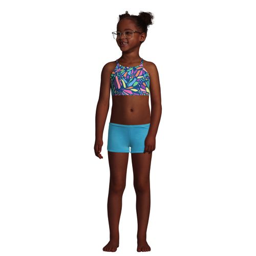 Girls Kids Skirt Separates 3 Pieces Swimsuit Swimwear Bathing Suit US SZ 6 8 10