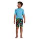 Boys Husky Short Sleeve Crew Neck Swim UPF 50 Rash Guard, alternative image