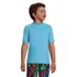 Boys Short Sleeve Crew Neck Swim UPF 50 Rash Guard, Front