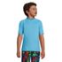 Boys Short Sleeve Crew Neck Swim UPF 50 Rash Guard, Front