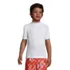 Boys Short Sleeve Crew Neck Swim UPF 50 Rash Guard, Front
