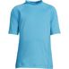 Boys Husky Short Sleeve Crew Neck Swim UPF 50 Rash Guard, Front