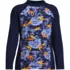 Boys Long Sleeve Mock Neck UPF 50 Swim Rash Guard, Front