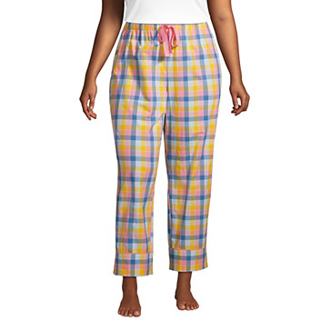 Popelin-Pyjamahose in 7/8-Länge für Damen in Plus-Größe image number 0