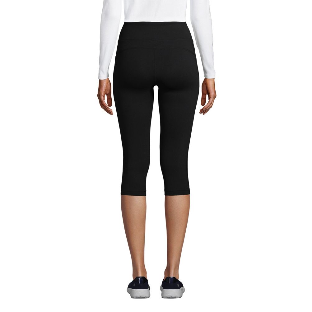 Mid-Rise Elevate Side-Pocket Mesh-Trim Compression Leggings for