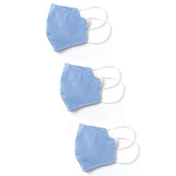 School Uniform 3 Pack of Kids Polyester Cotton Reusable and Washable Face Masks, alternative image