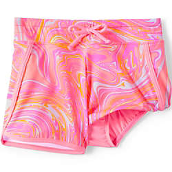 Girls Quick Dry Elastic Waist Swim Shorts, alternative image