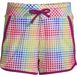 Girls Quick Dry Elastic Waist Swim Shorts, Front