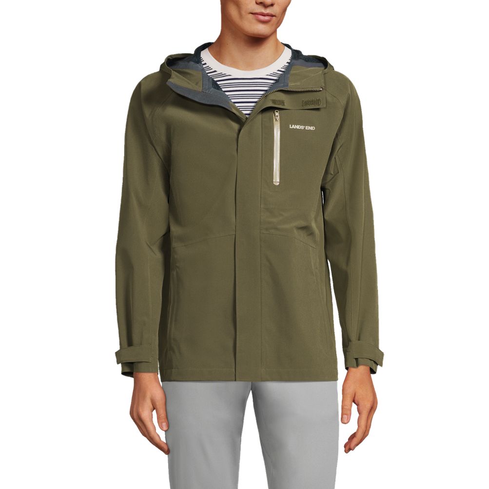 Lands end rain hot sale jacket with hood