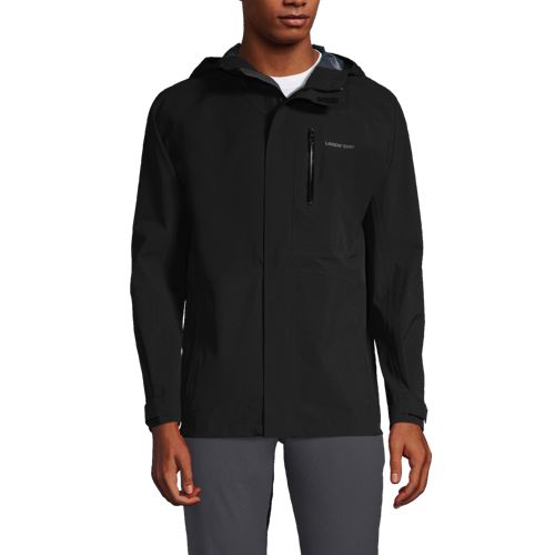 Unlock Wilderness' choice in the Lands' End Vs North Face comparison, the Waterproof Hooded Packable Rain Jacket by Lands' End