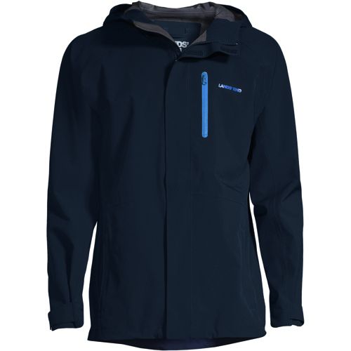 Lands end mens rain jacket on sale