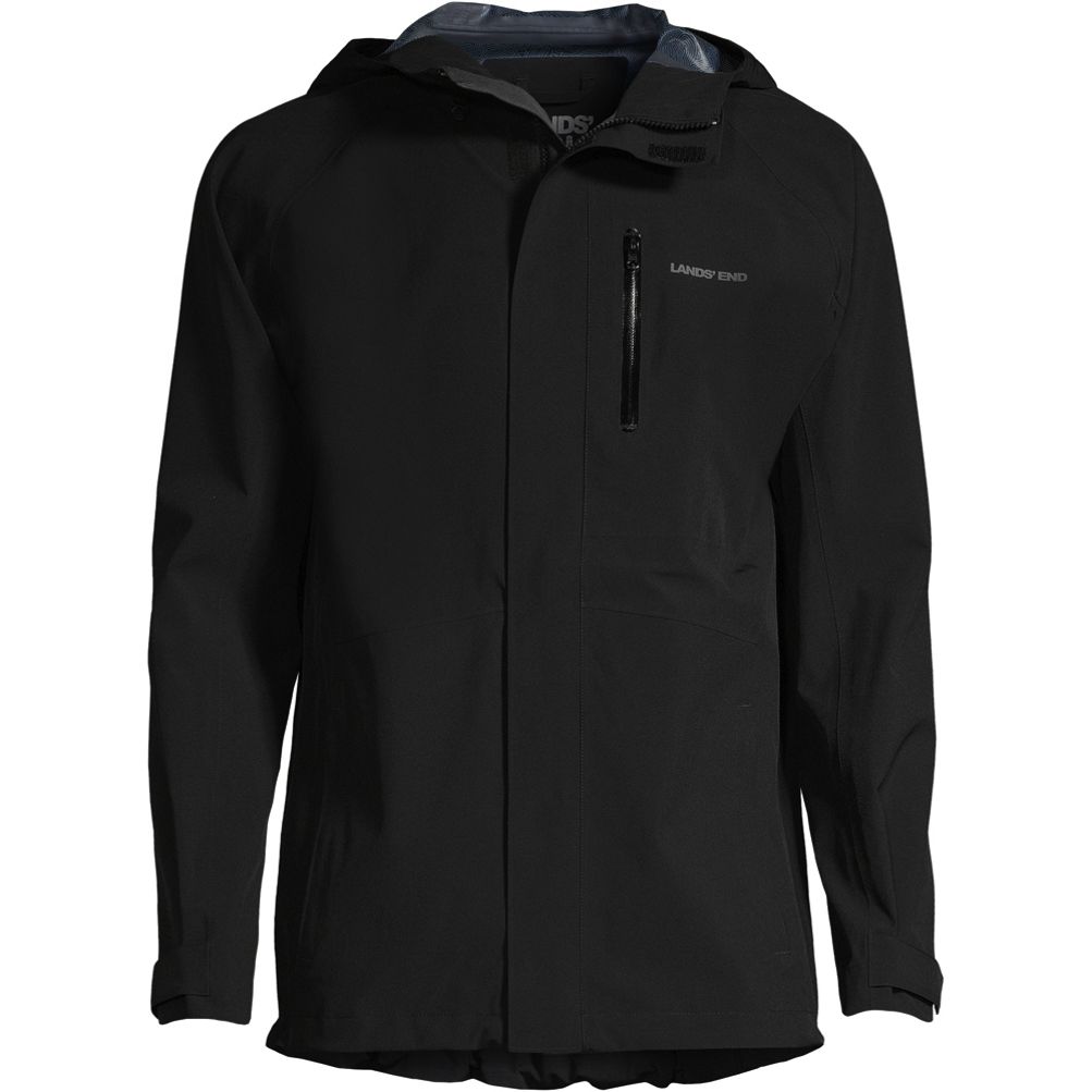 Packable Waterproof Rain Suit in Black