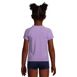 Girls Short Sleeve Crew Neck UPF 50 Swim Rash Guard, Back