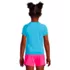 Girls Short Sleeve Crew Neck UPF 50 Swim Rash Guard, Back