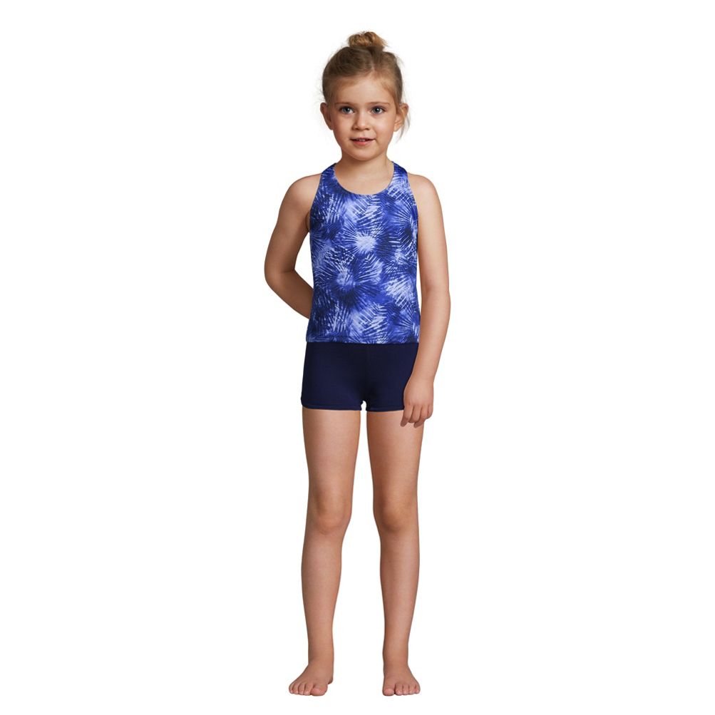 Teen Girls Sleeveless Butterfly Tankini Swimsuit