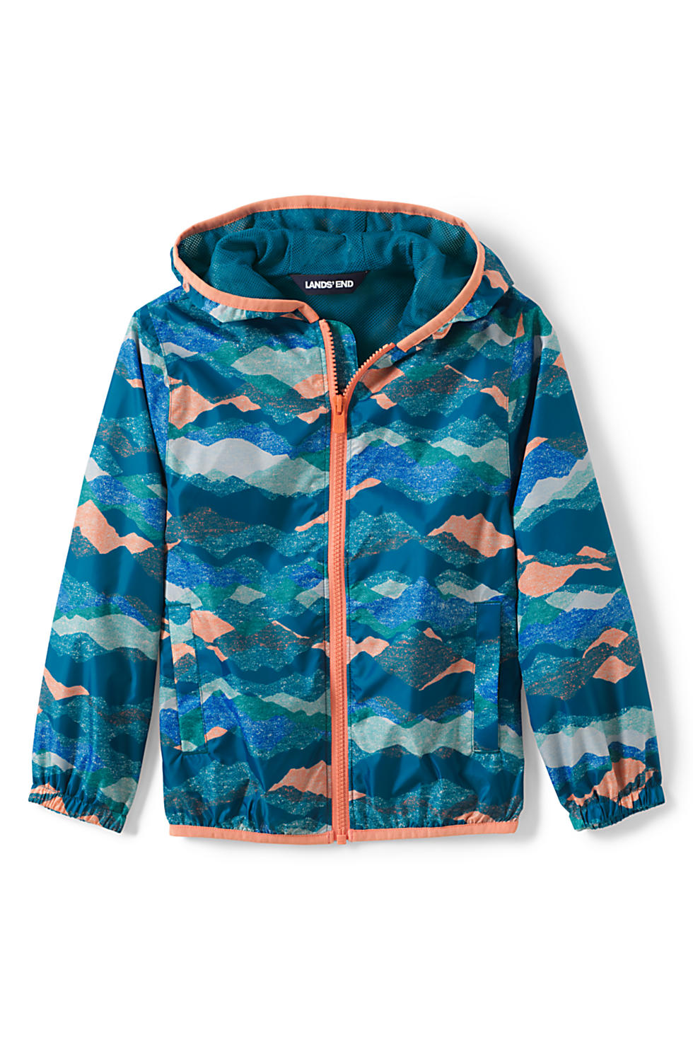 Lands End Kids Waterproof Rain Jacket (XL & XXL size in 2 colors)