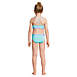 Girls Slim Rash Guard Swim Top Bikini Top and Bottoms UPF 50 Swimsuit Set, Back
