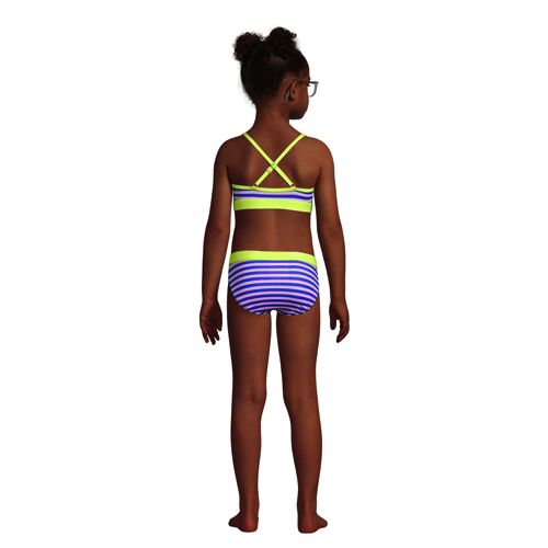 GirlsUpto Womens Swimsuits Crop Top High Waisted Bikini Set Rash Guard Bathingsuit Long Sleeve Swimwear 