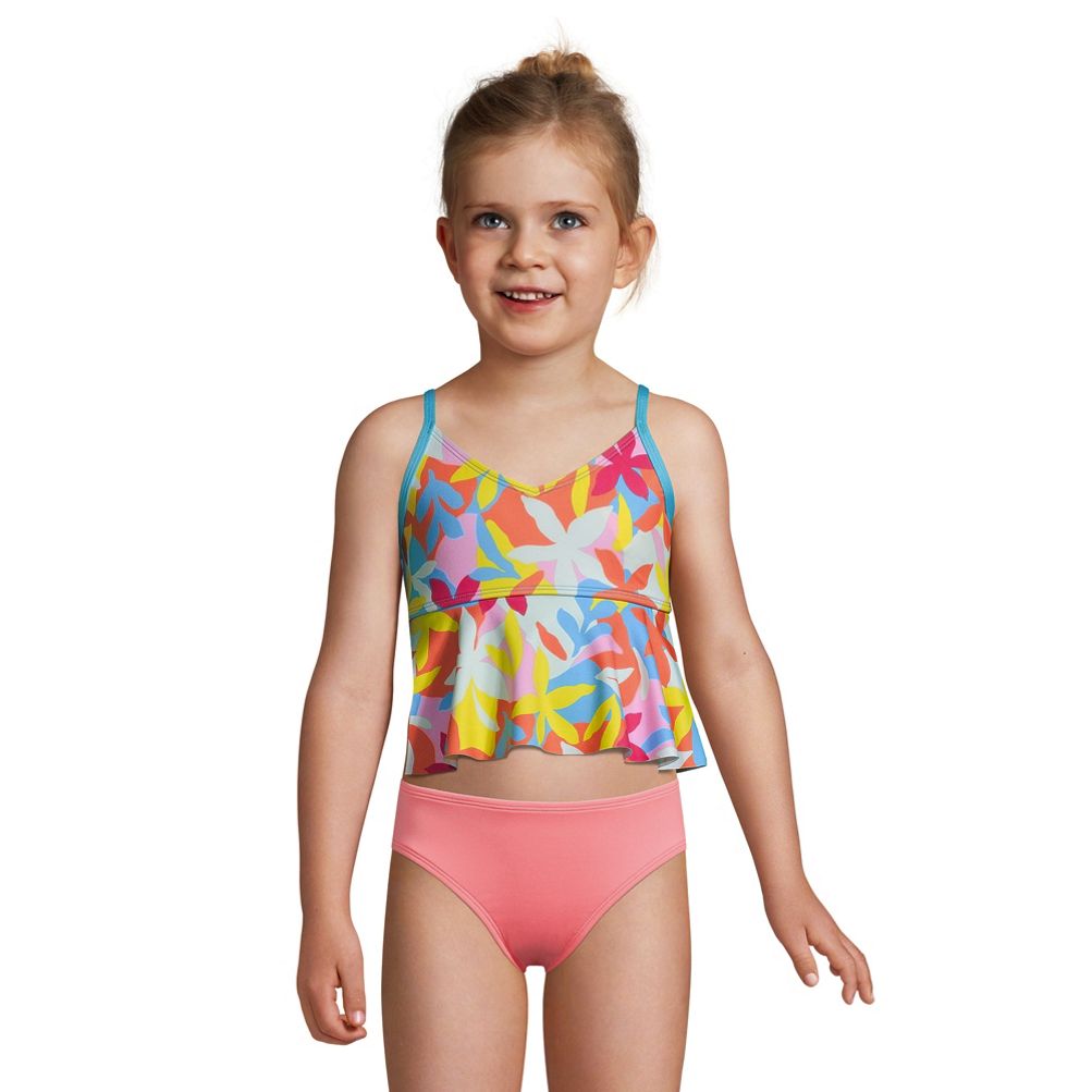 Girls Ruffle Tankini Swimsuit Top