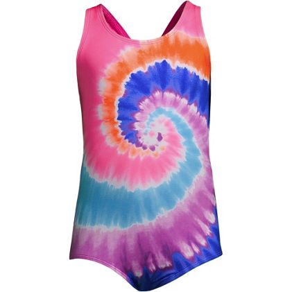 Girls One Piece UPF 50 Tugless Swimsuit - primary