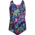 Girls One Piece UPF 50 Tugless Swimsuit, Front