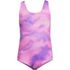 Girls One Piece UPF 50 Tugless Swimsuit, Front