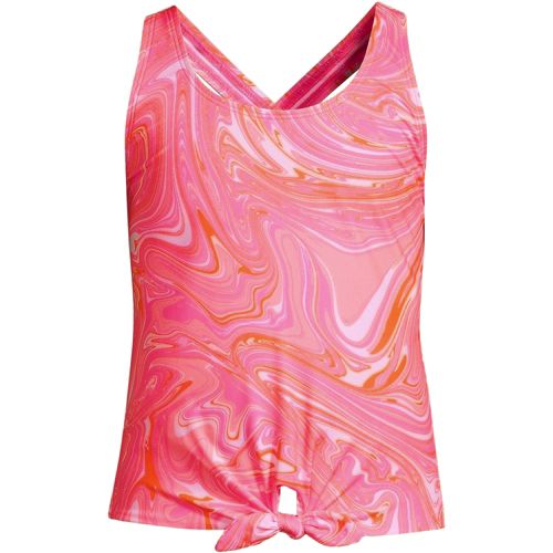 Women's DDD-Cup Keyhole High Neck Modest Tankini Top Swimsuit Adjustable  Straps Print